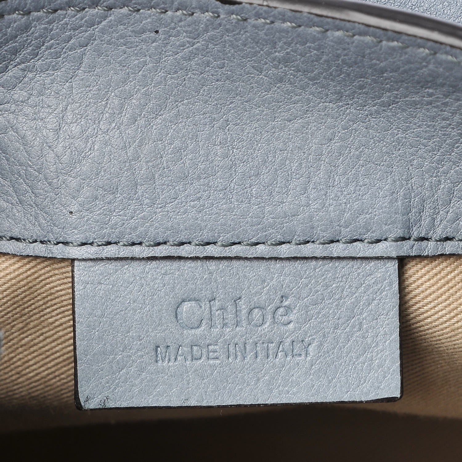 Chloe Suede Calfskin Mini Faye Backpack Cloudy Blue 7 of 8