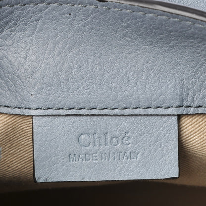 Chloe Suede Calfskin Mini Faye Backpack Cloudy Blue 7 of 8