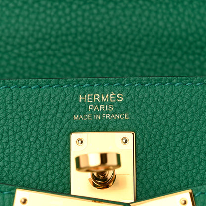 Hermes Togo Kelly Retourne 25 Menthe 6 of 10