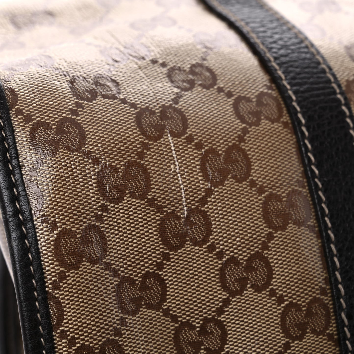 Crystal Monogram Dollar Calfskin Medium Joy Shoulder Bag Beige Ebony Testa Di Moro