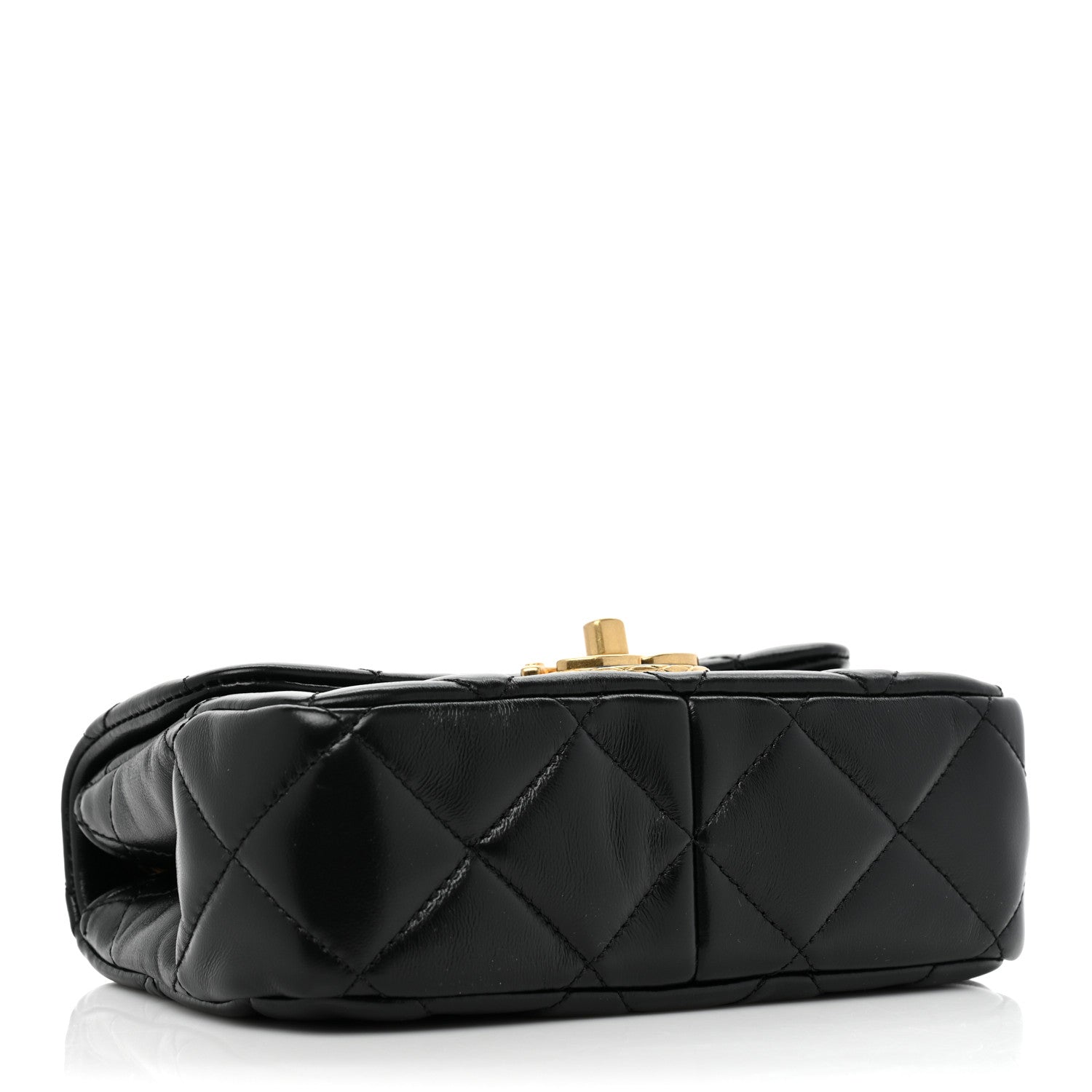 Chanel Lambskin Quilted Mini Flap Black 3 of 8