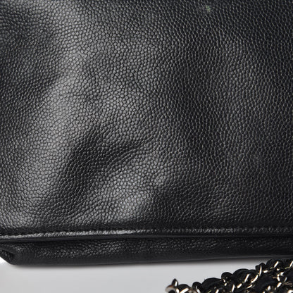 Chanel Caviar Sevruga Wallet On Chain WOC Black 12 of 23