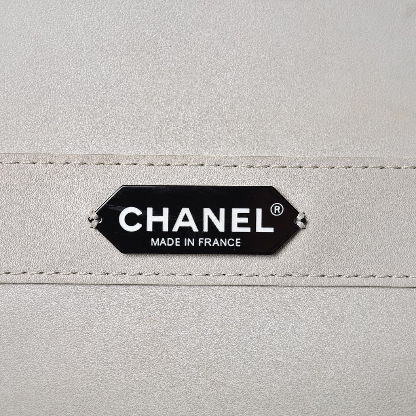 Calfskin Stitched Urban Luxury Top Handle Bag Ivory