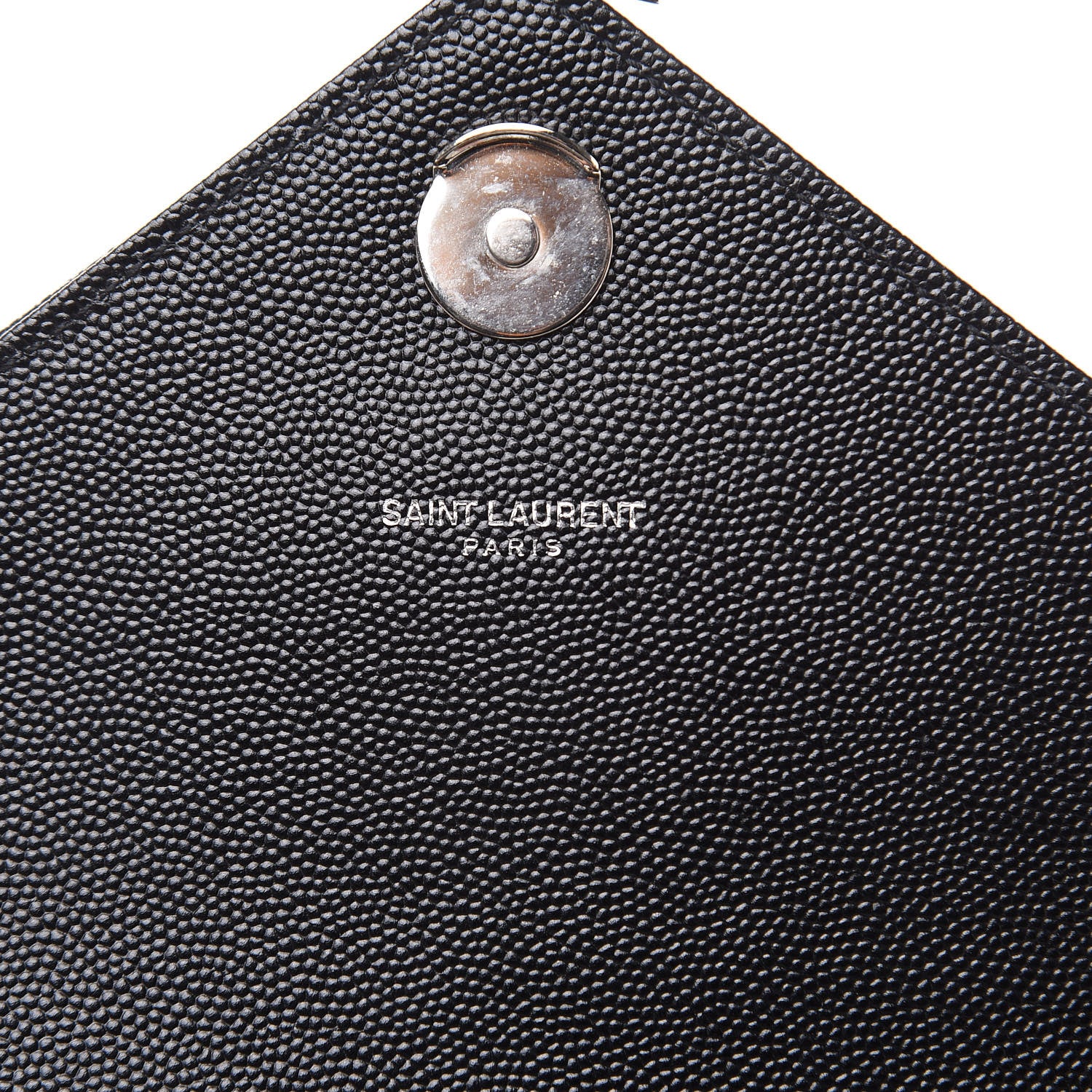 Saint Laurent Grain De Poudre Textured Mixed Matelasse Triquilt Medium Monogram Satchel Black 7 of 10