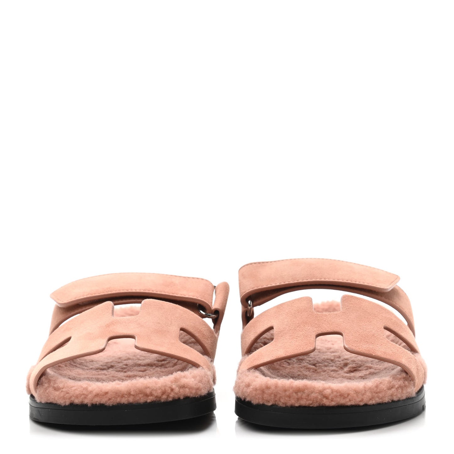 Suede Goatskin Woolskin Womens Chypre Sandals 37 Rose Aube