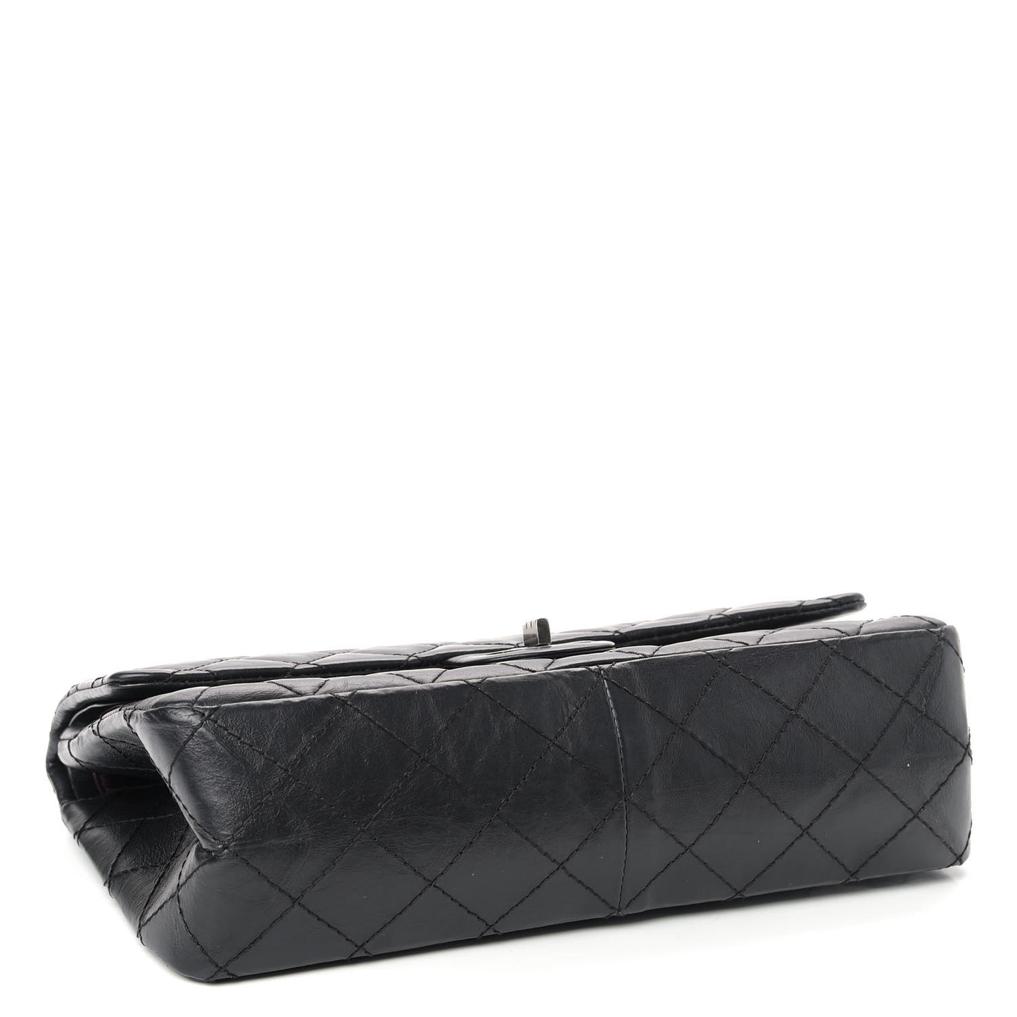 Aged Calfskin Quilted 2.55 Reissue 226 Flap Black