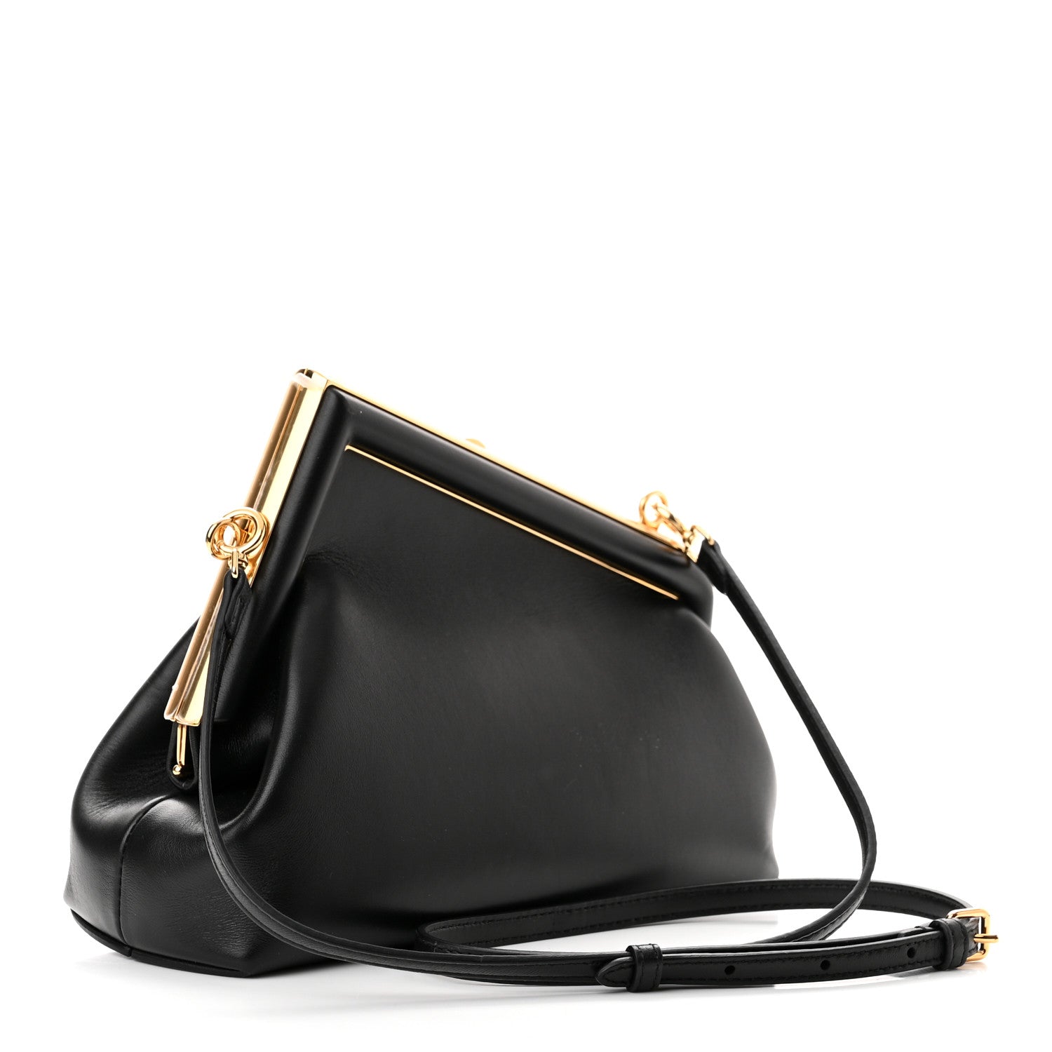 Fendi Shiny Nappa Small Fendi First Black 3 of 9