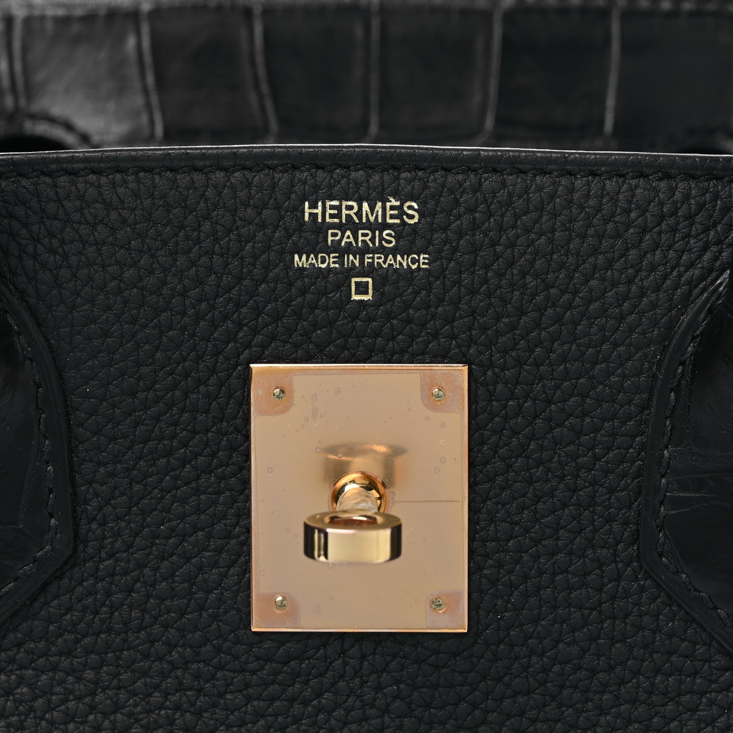 Hermes Togo Matte Alligator Birkin Touch 30 Black 6 of 10