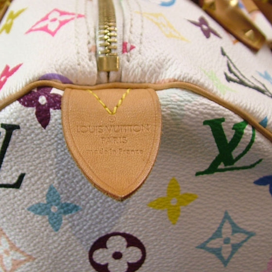 Monogram Multicolor Speedy 30 White