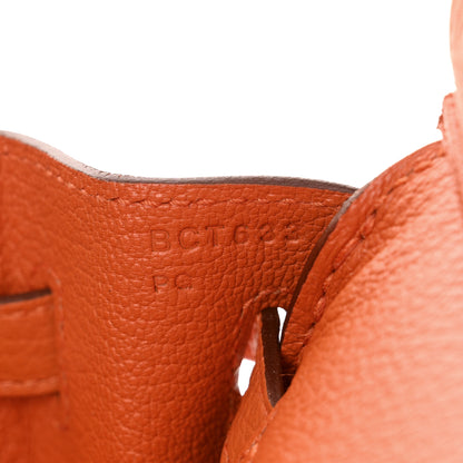 Hermes Togo Birkin 25 Orange 7 of 11