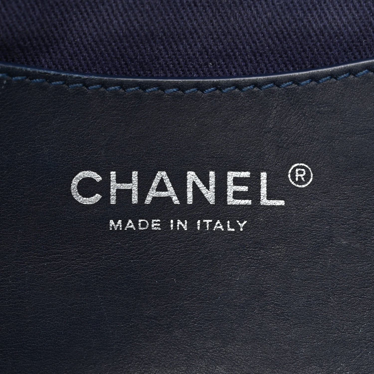 Chanel Denim Quilted Camellia Embroidered Medium Flap Blue 6 of 12
