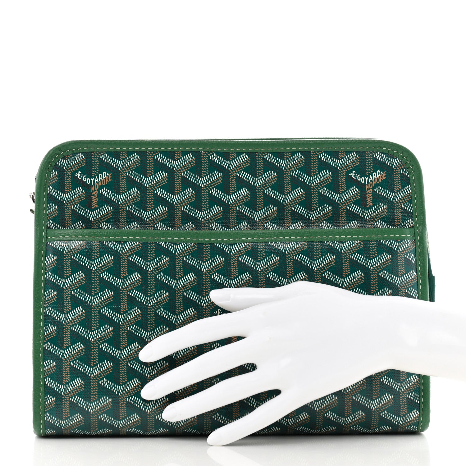 Goyard Goyardine Jouvence Toiletry Pouch MM Green 2 of 6