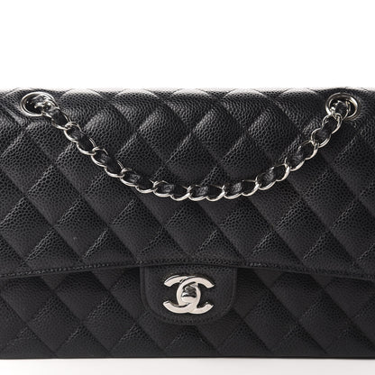 Chanel Caviar Quilted Medium Double Flap Black 12 of 13