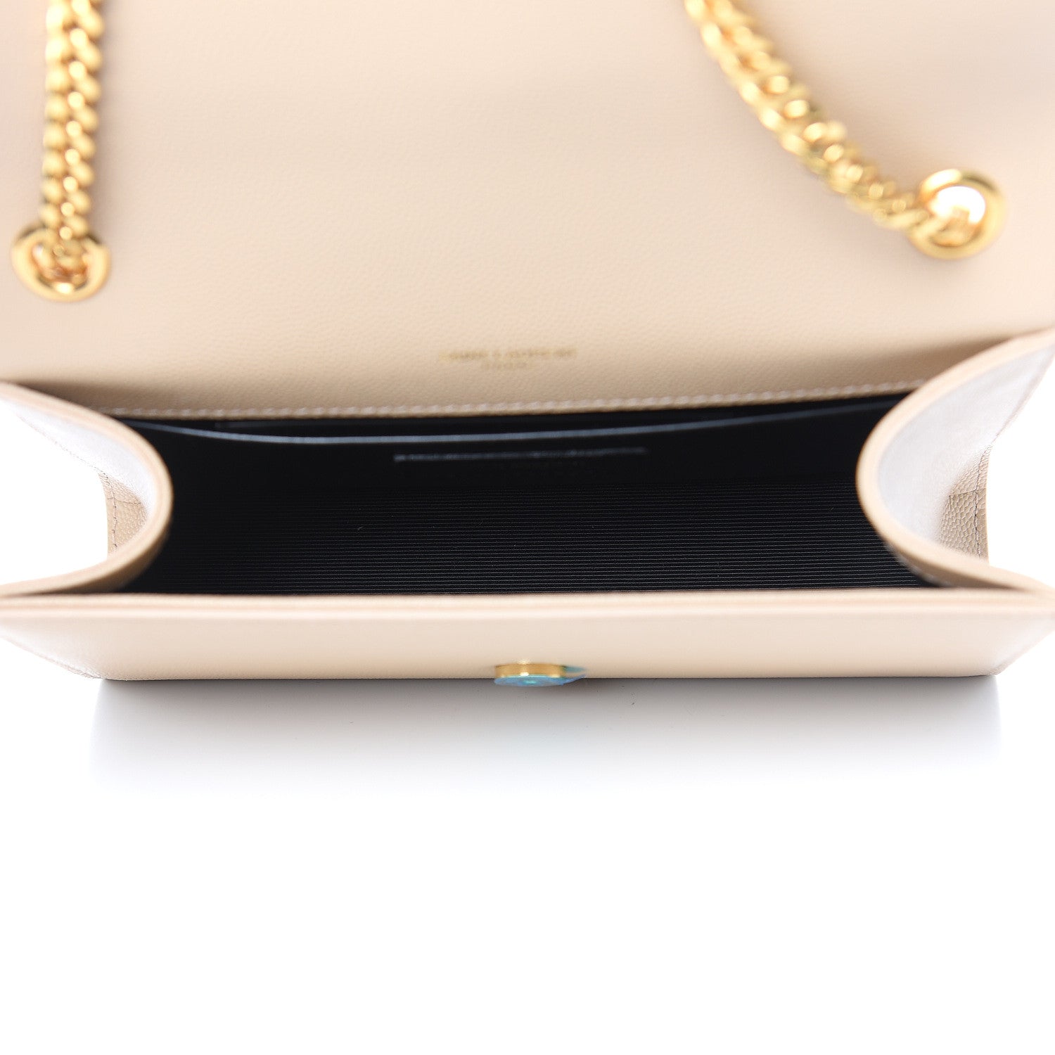 Saint Laurent Grain De Poudre Small Monogram Kate Satchel Nude Powder 4 of 9