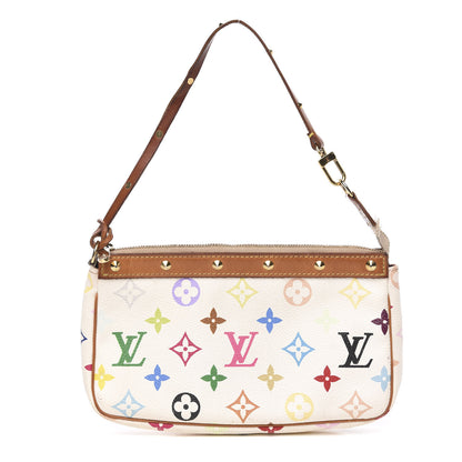 Louis Vuitton Monogram Multicolor Pochette Accessories White 1 of 14
