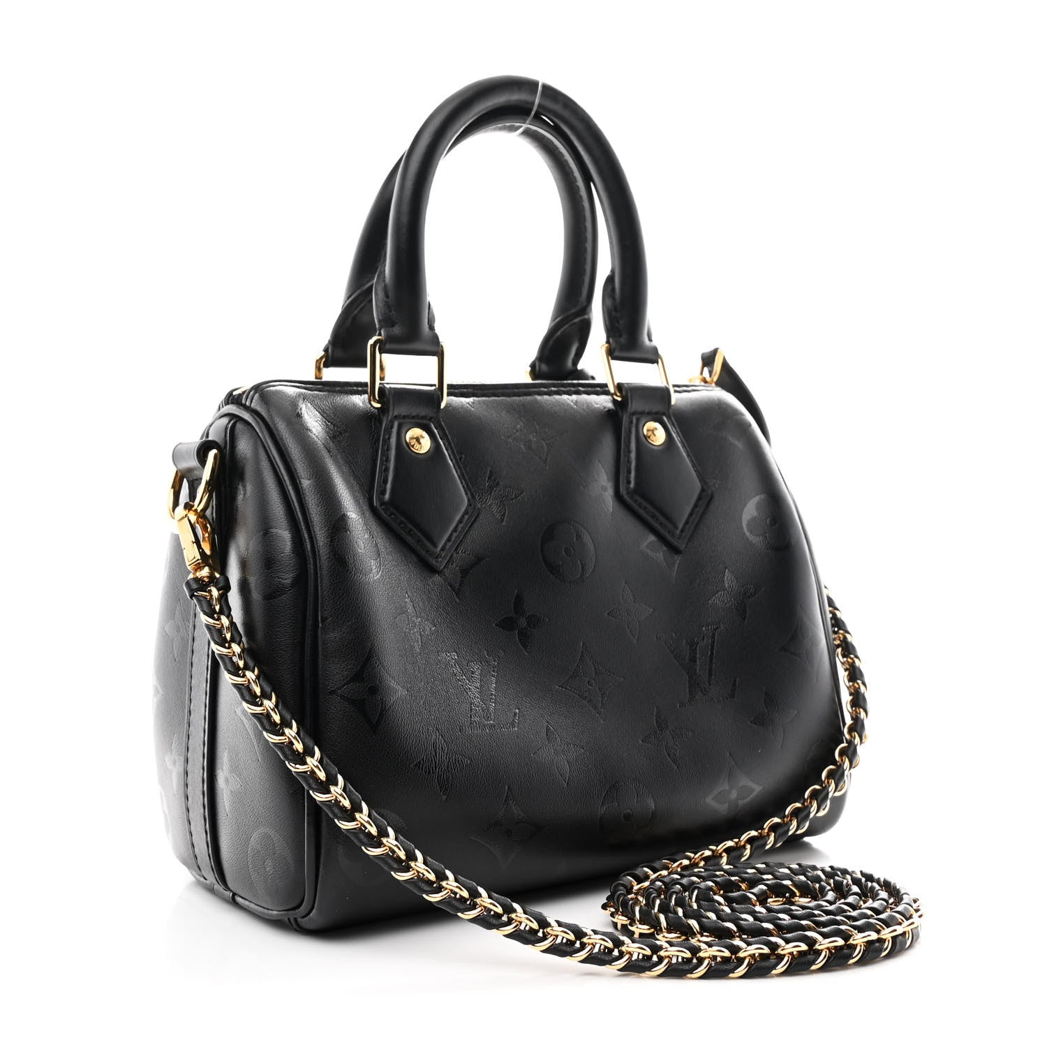 Louis Vuitton Monogram Ink Speedy BB Black 3 of 9
