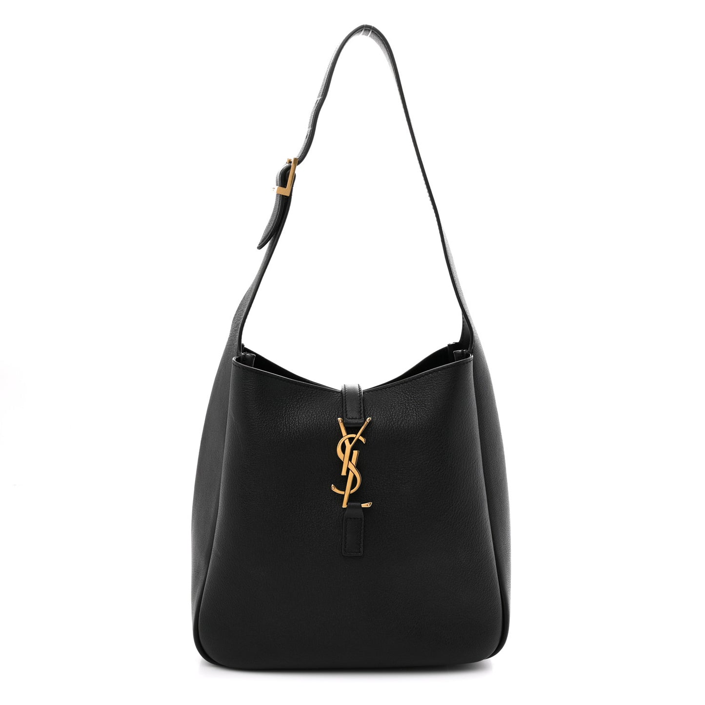 Smooth Calfskin Small Le 5 A 7 Soft Hobo  Black