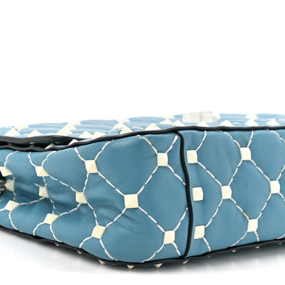 Valentino Garavani Nappa Small Free Rockstud Spike Shoulder Bag Cerulean 9 of 10