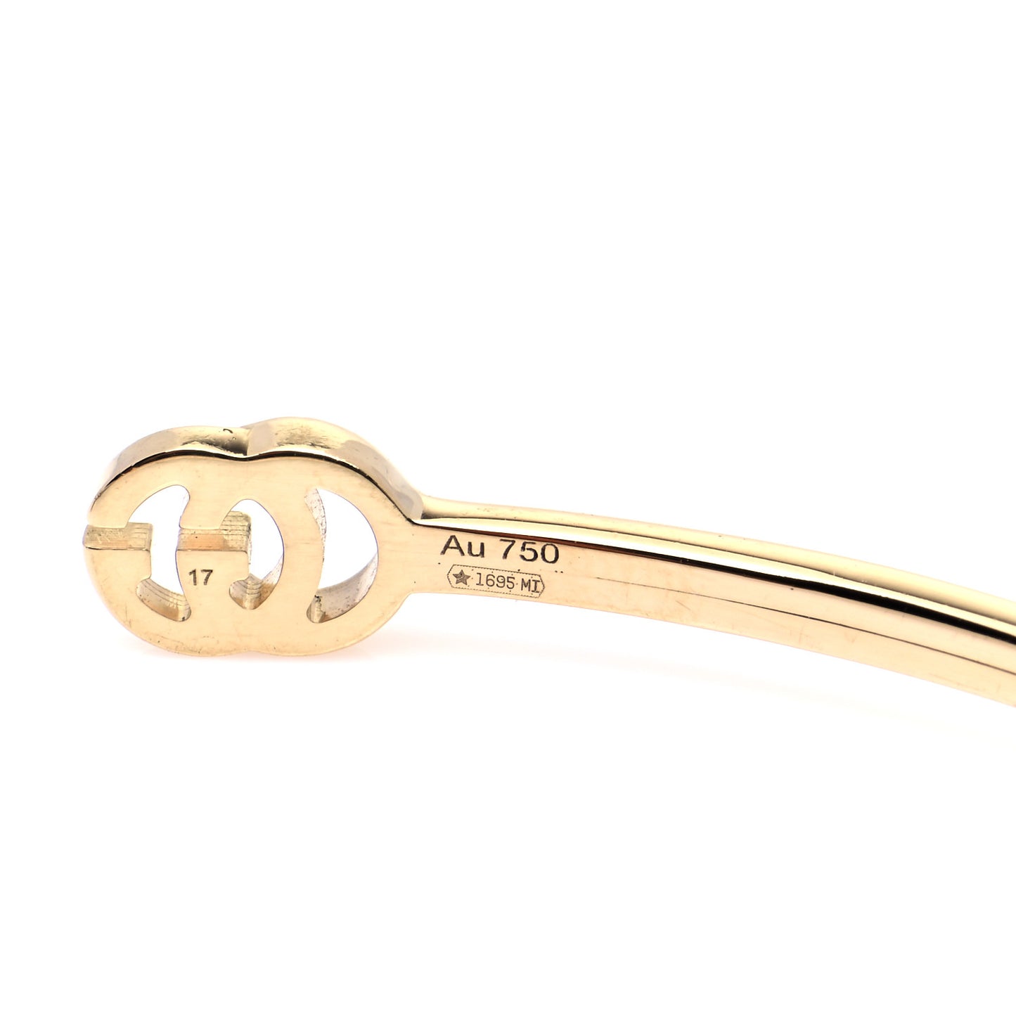 18K Yellow Gold GG Running Cuff Bracelet