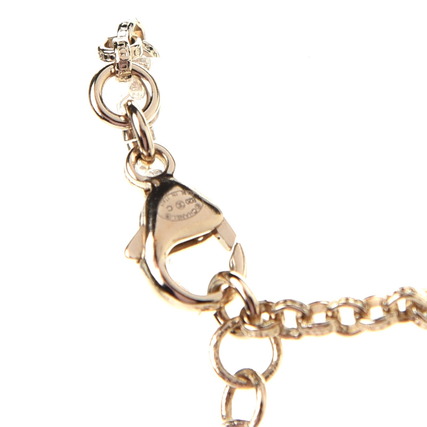 Pearl CC Bracelet Gold