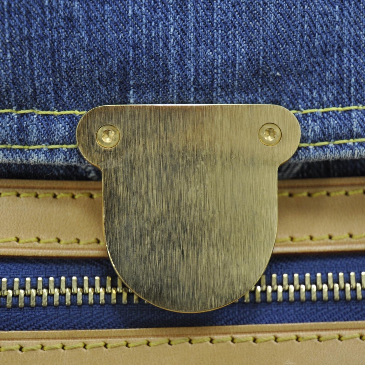 Denim Monogram Sac Plat