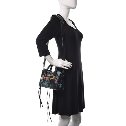 Balenciaga Agneau Arena Graffiti All Over Classic Hardware Mini City Black Multicolor 2 of 9