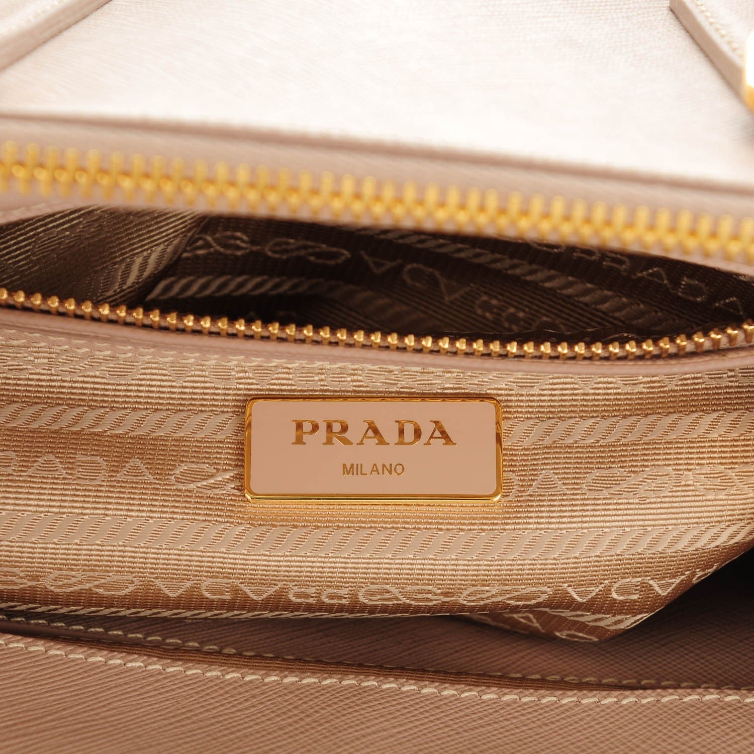 Prada Saffiano Small Galleria Double Zip Tote Cammeo 8 of 13