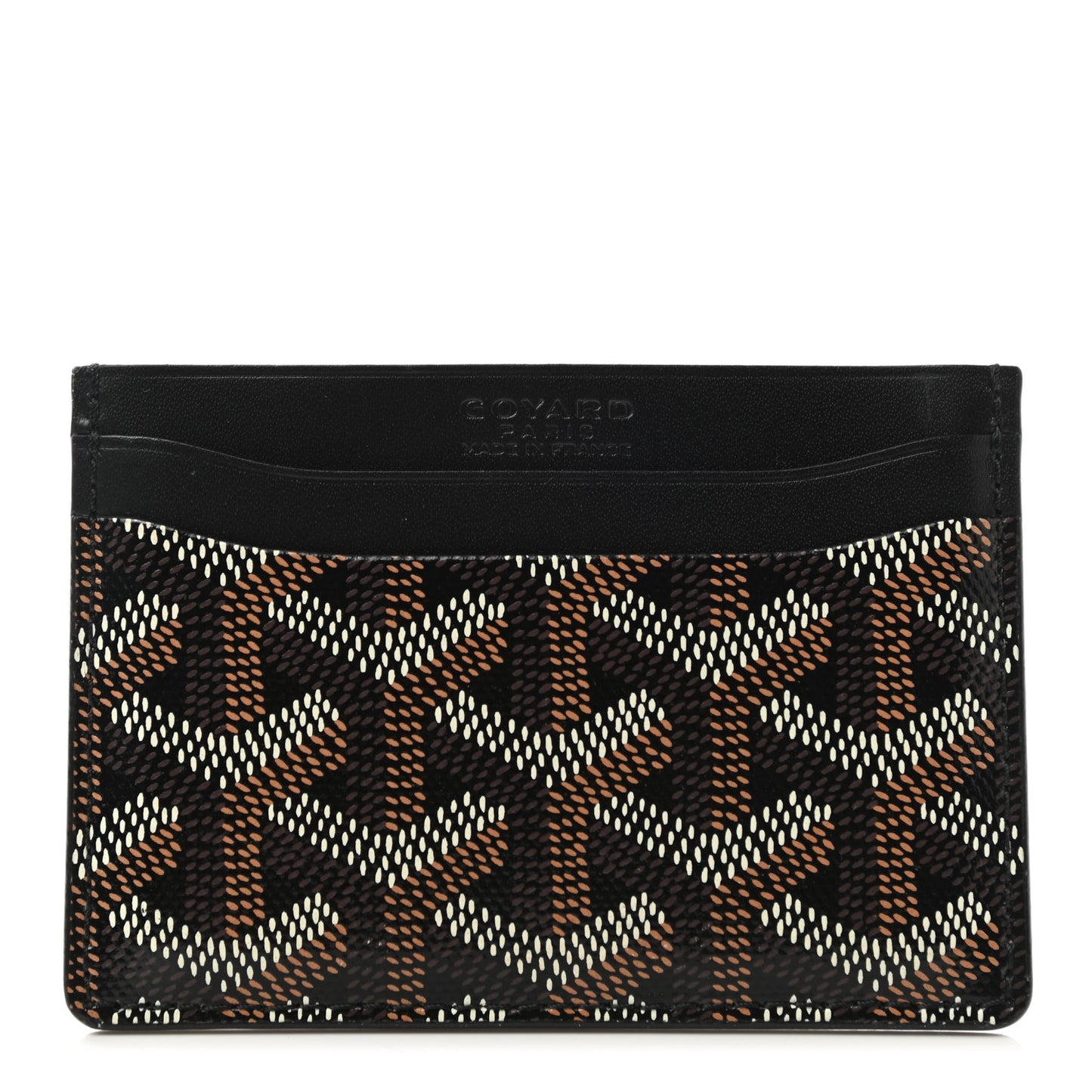 Goyardine Saint Sulpice Card Holder Black