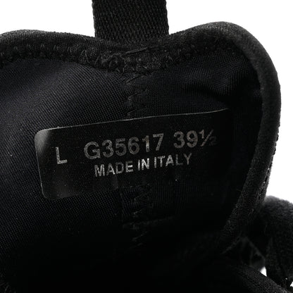 Chanel Velvet Calfskin Mixed Fibers CC Sneakers 39.5 Black 8 of 9