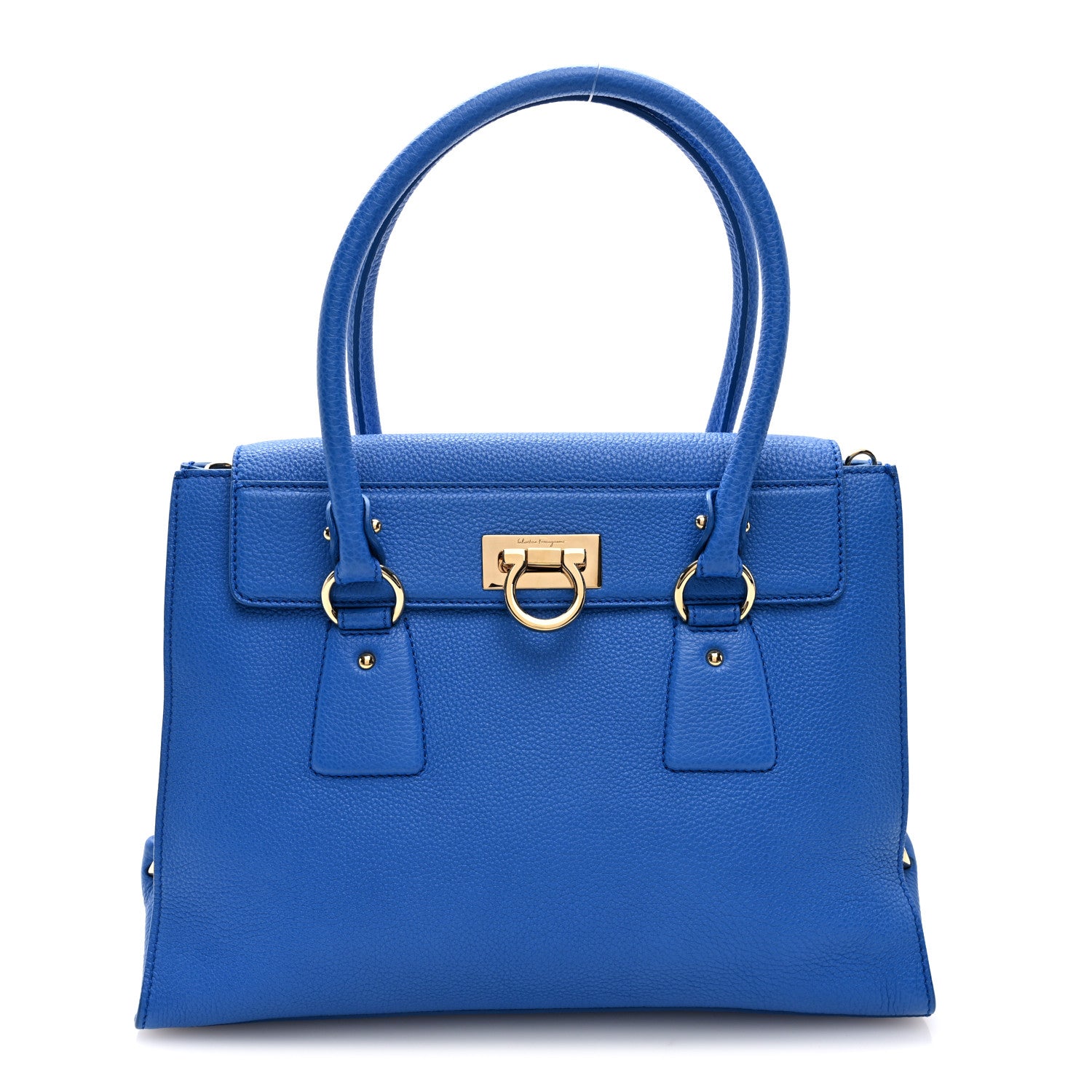 ✨極美品✨　Salvatore Ferragamo　ビジネスバッグ　ブルー系 Salvatore Ferragamo Satin Mini Wanda Top Handle Bag Blue Elettrico