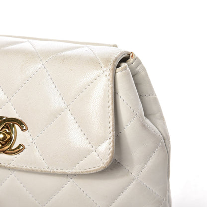 Chanel Lambskin Quilted Flap Waist Belt Bag White 19 of 20