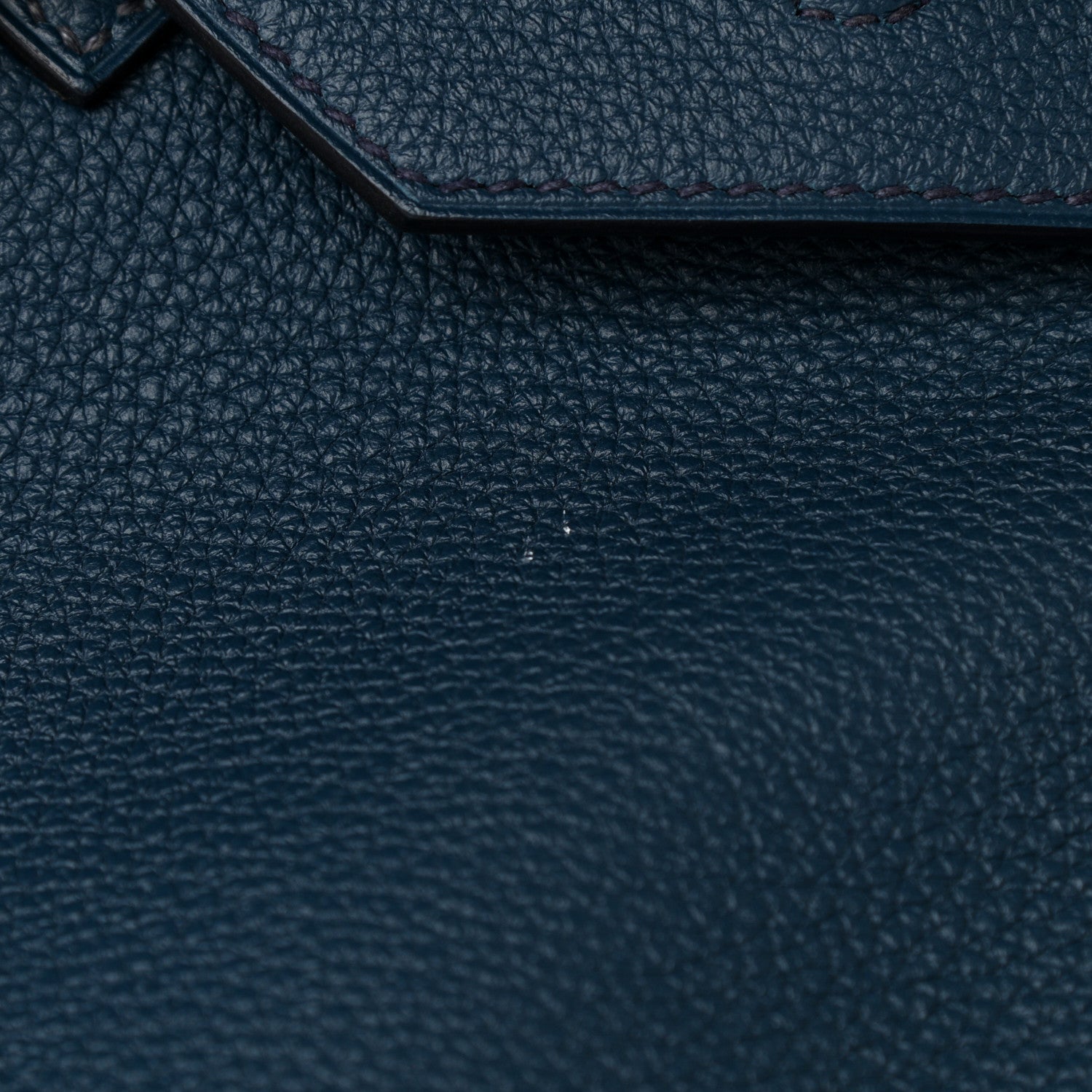 Hermes Togo HAC Endless Road Birkin 50 Bleu de Prusse 12 of 14