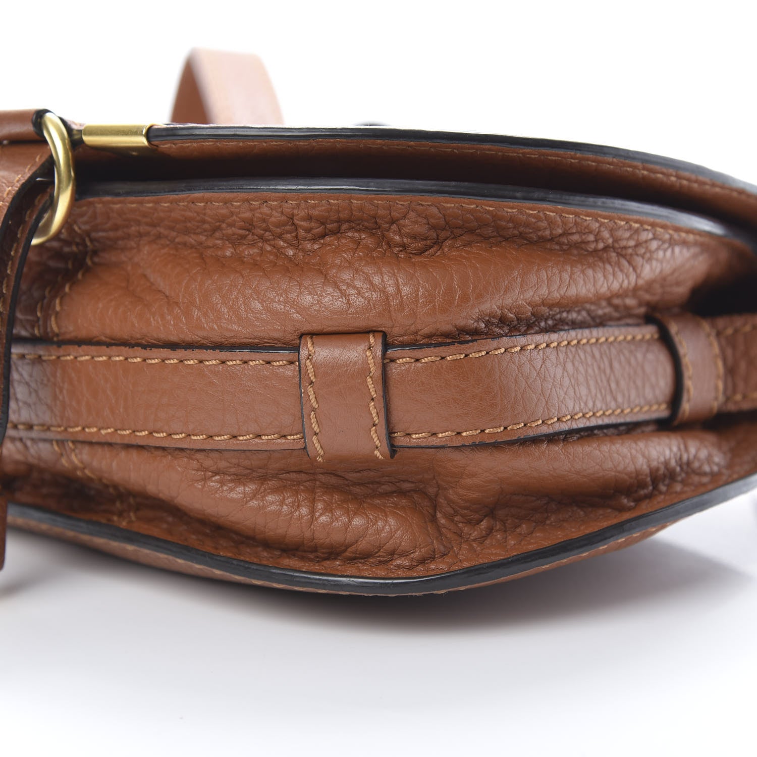 Chloe Calfskin Mini Marcie Round Crossbody Bag Tan 11 of 15