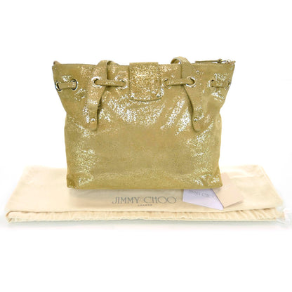 Jimmy Choo Glitter Suede Medium Rhea 5 of 14
