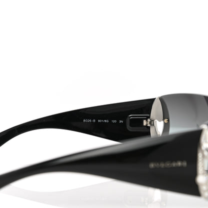 Bulgari Crystal Sunglasses 8026-B Black 7 of 9