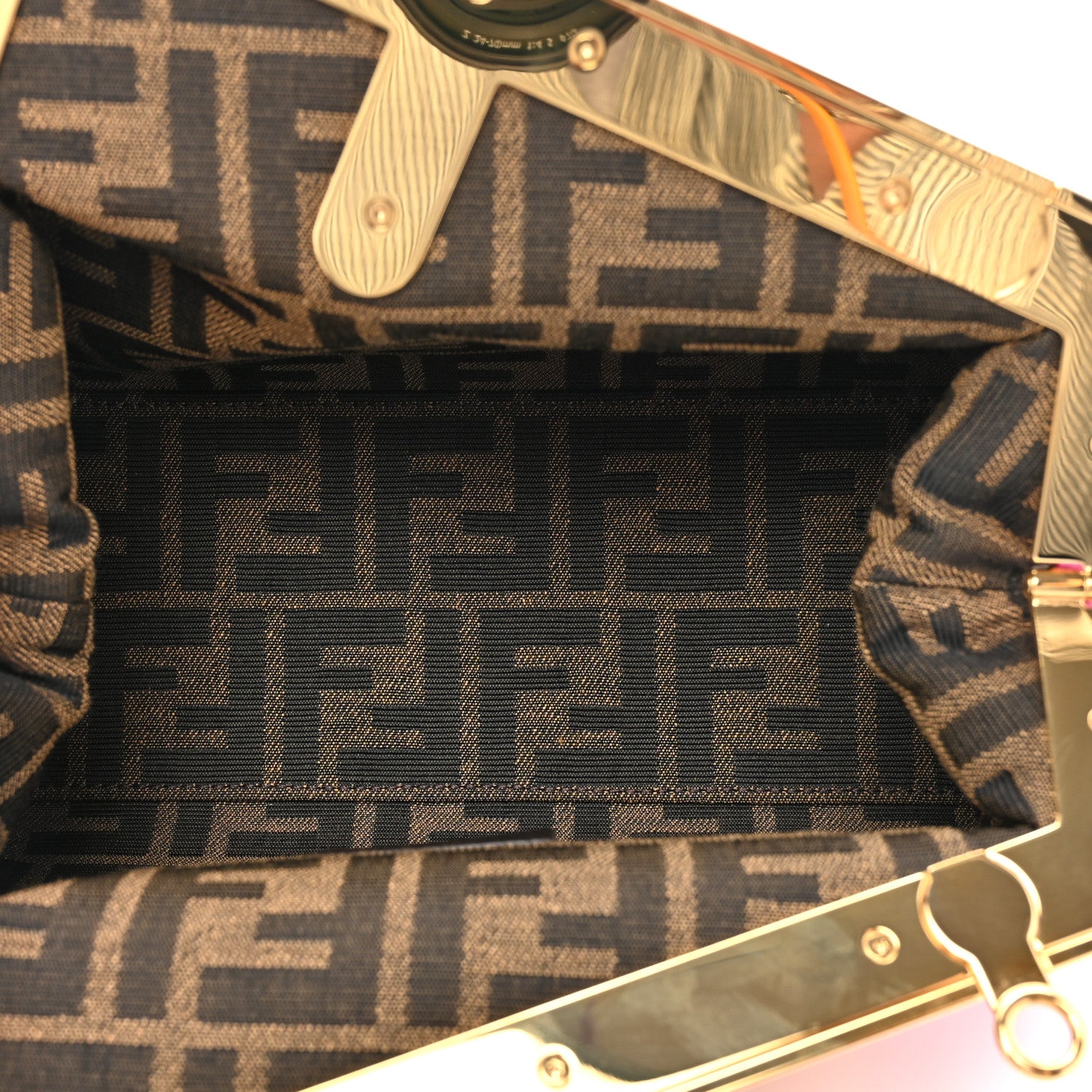 Fendi Nappa Suede Striped Inlay Small Fendi First Multicolor 5 of 12