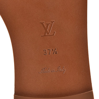 Louis Vuitton Monogram Escale Lock It Flat Mule 37.5 Rouge 6 of 11