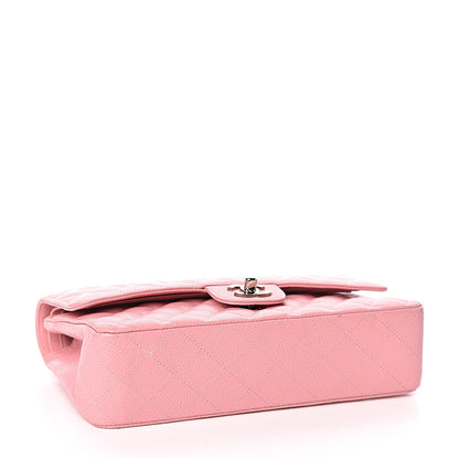 Chanel Caviar Quilted Medium Double Flap Pink 4 of 17