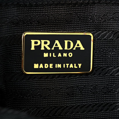 Prada Nylon Tessuto Impuntu Quilted Flap Shoulder Bag Black 6 of 12