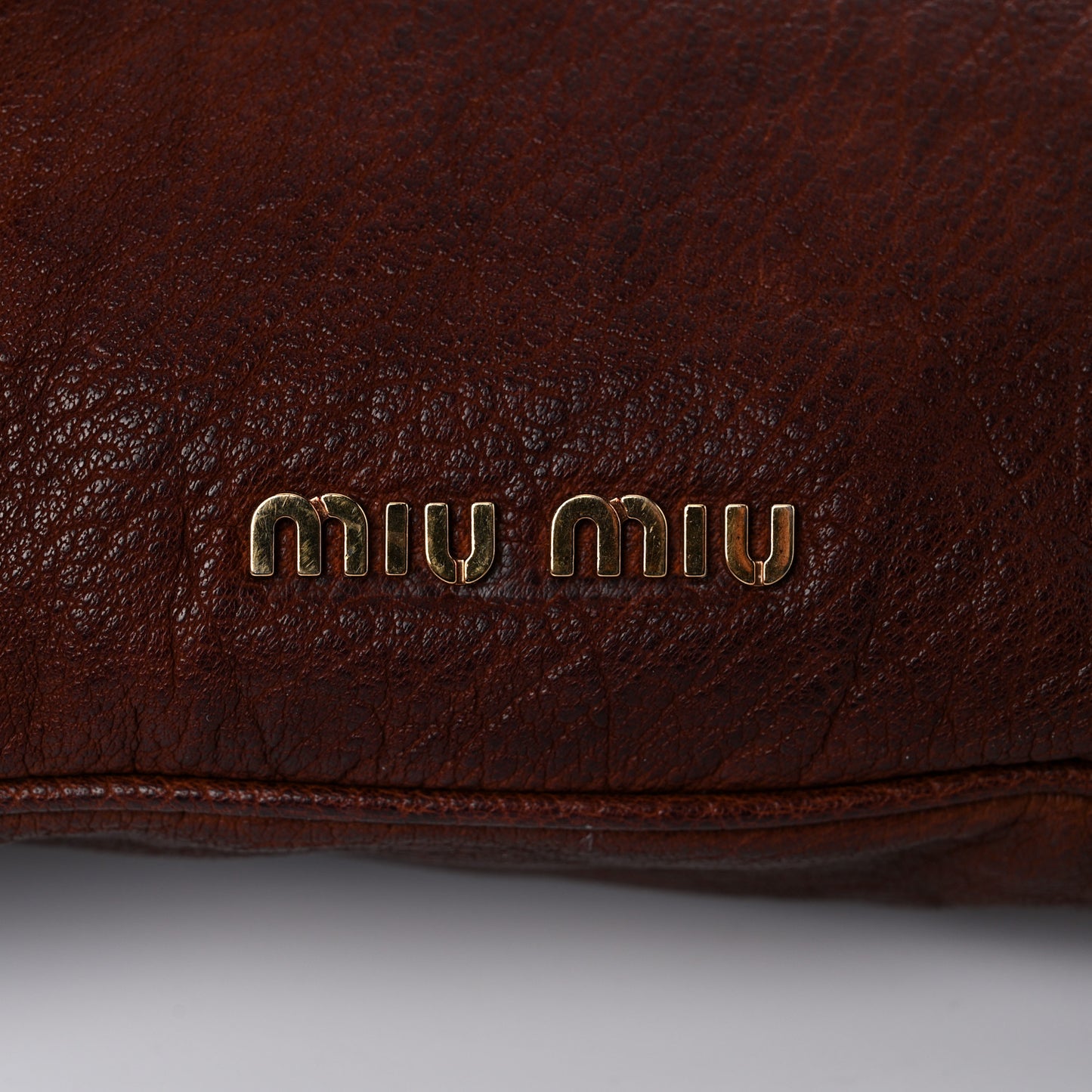 Buffalo Leather Studded Hobo Brown