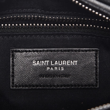 Saint Laurent Lambskin Matelasse Monogram East West Rider Bag Black 6 of 7