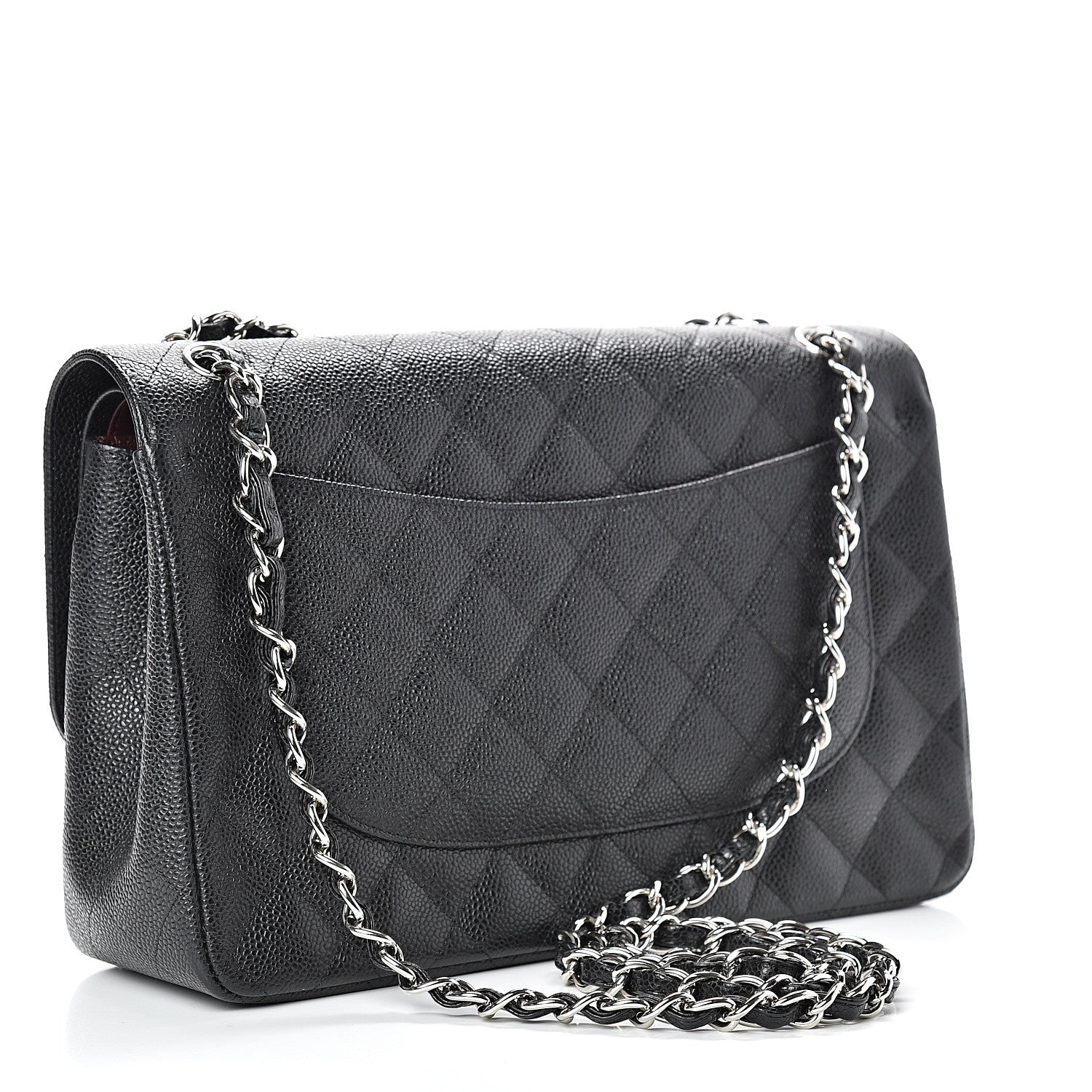 Chanel Caviar Quilted Jumbo Double Flap Black 2 of 11