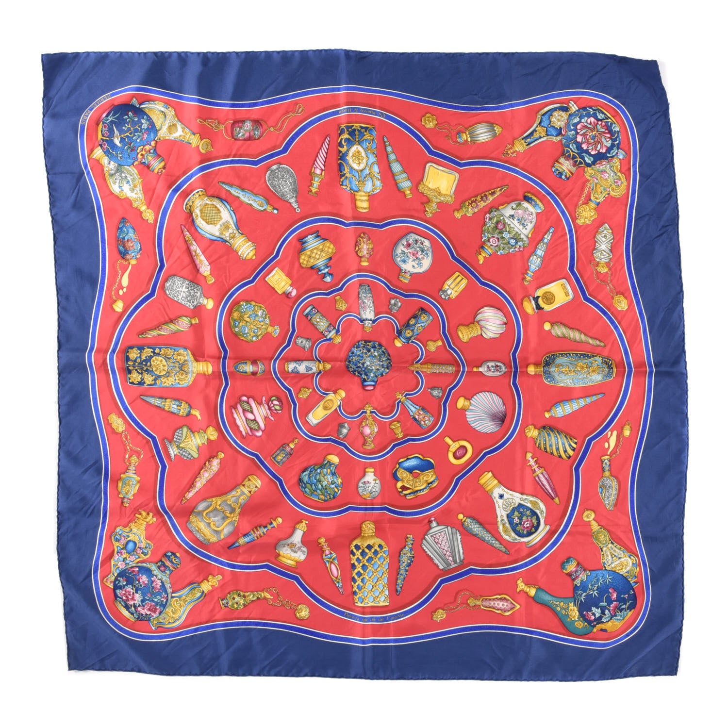 Hermes Silk Qu Importe Le Flacon Scarf 90 1 of 4