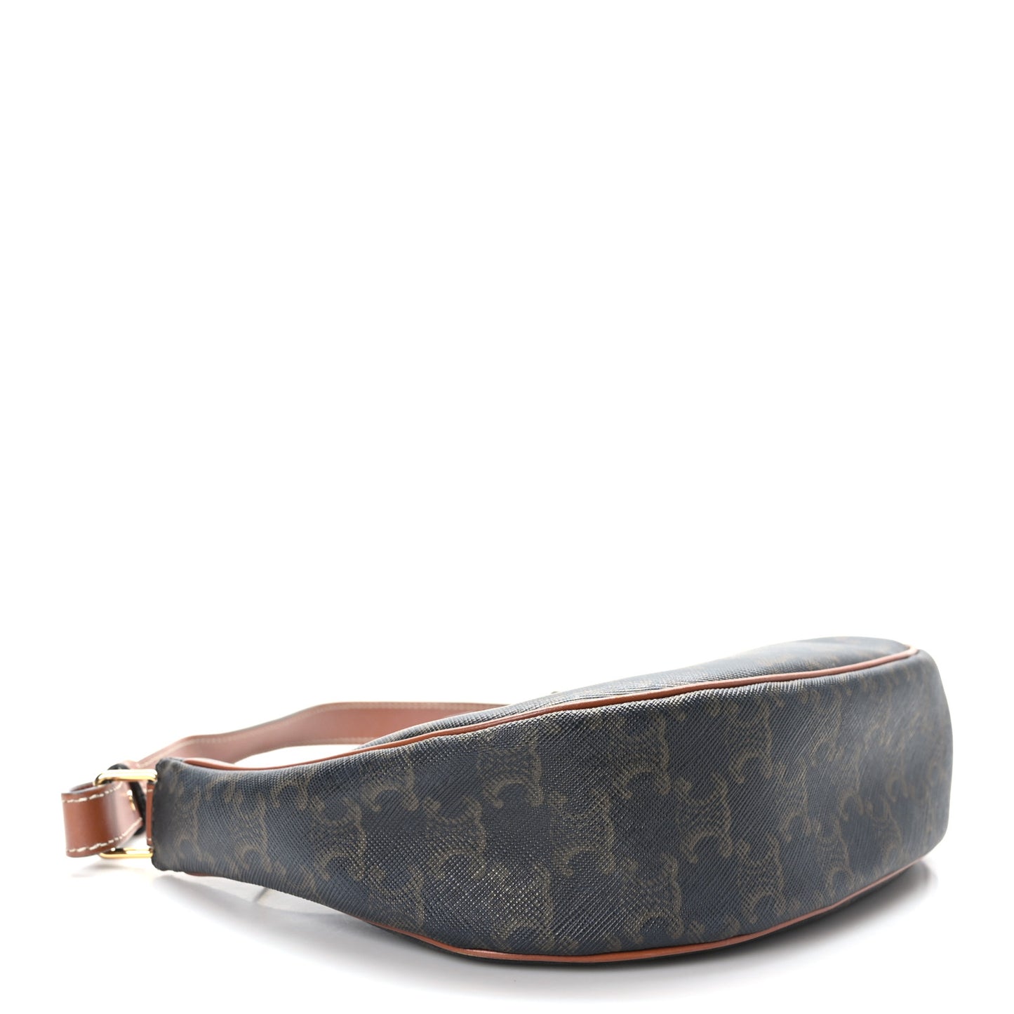 Triomphe Canvas Calfskin Ava Shoulder Bag Tan