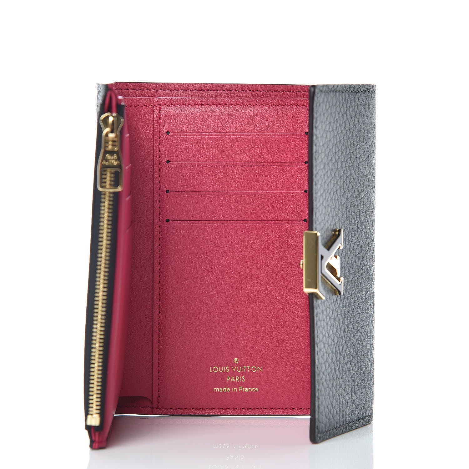 Louis Vuitton Taurillon Capucines Compact Wallet Black 5 of 7