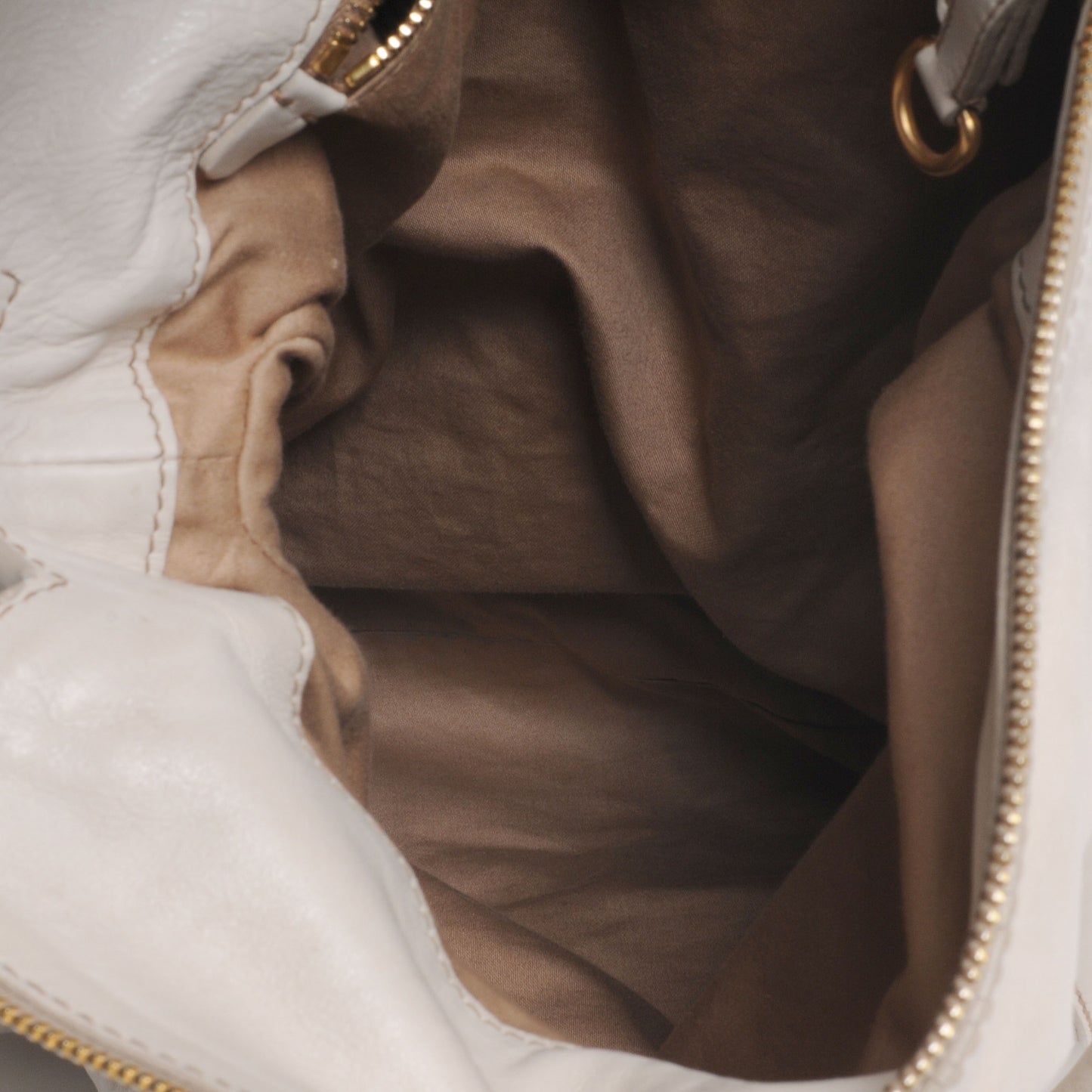 Vitello Lux Bow Bag Ivory