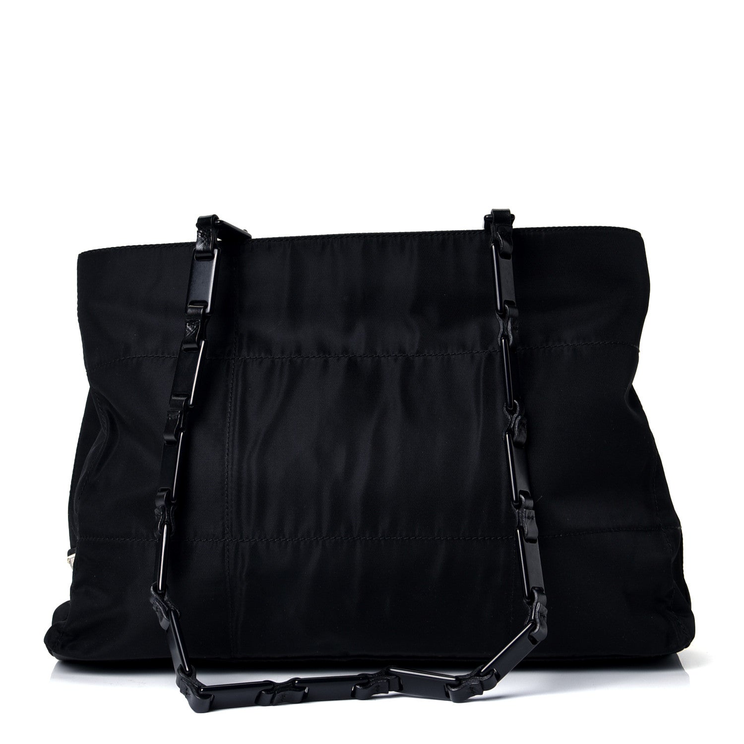 Prada Nylon Tessuto Chain Shoulder Bag Black 1 of 4