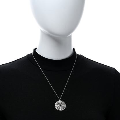 Tiffany Sterling Silver Enchant Round Medallion Pendant Necklace 3 of 4