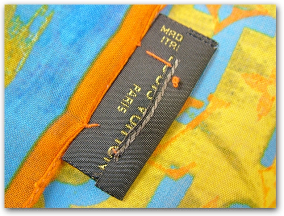 Cotton Monogram Pulp Scarf