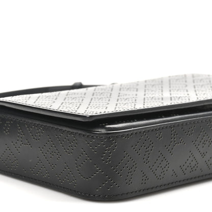 Burberry Calfskin Perforated Logo Hampshire Crossbody Black 8 of 9